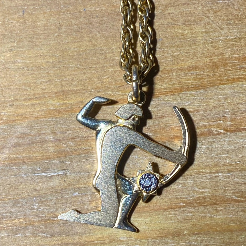 Vintage Pierre Cardin Sagittarius ♐️ Diamond Necklace